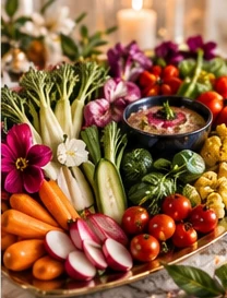 Seasonal vegetables and botanical culinary ingredients